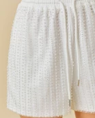 Pearl And Beads Trim Shorts