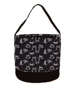 Black Brand Round Storage Bin
