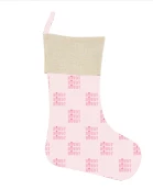 Pink Howdy Christmas Stocking