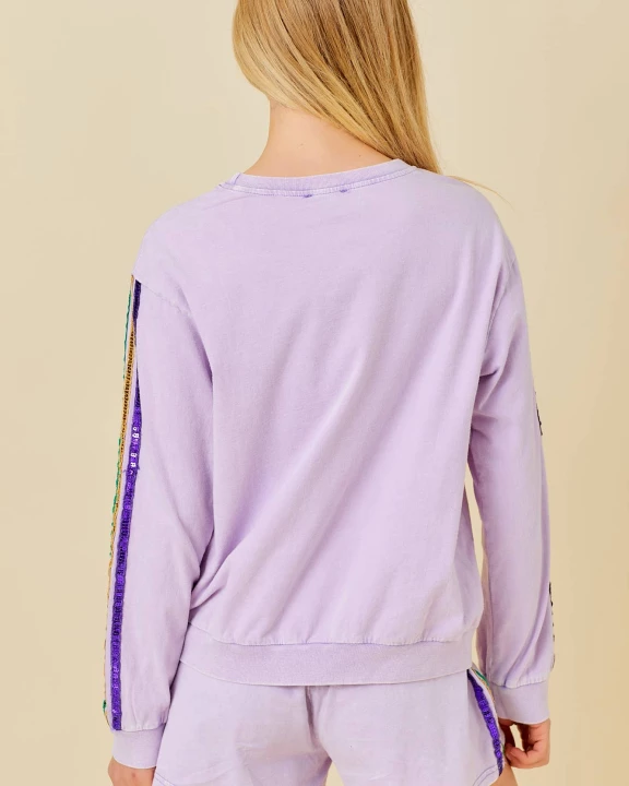 Mardi Grass Sequin Top