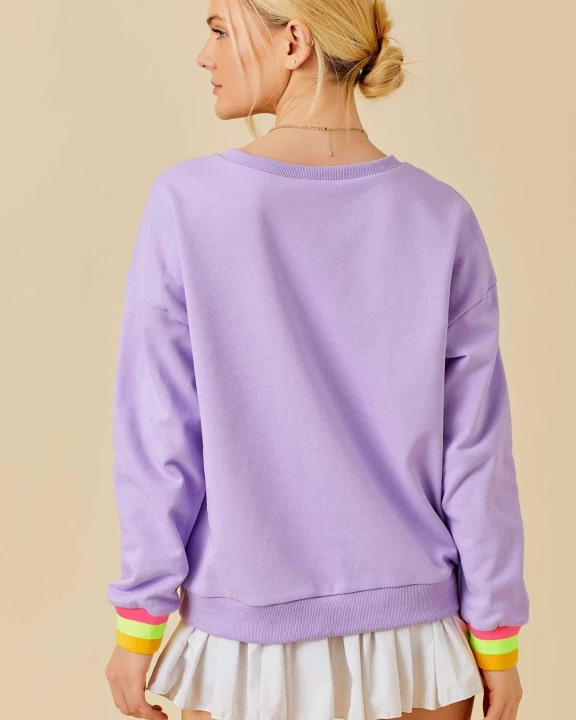 Feel Good Printed Causal Sweater Top