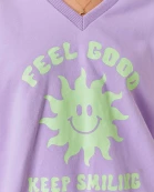 Feel Good Printed Causal Sweater Top