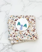 Semi-Precious Turquoise Initial Post Earrings