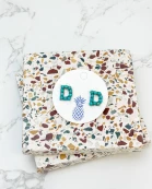 Semi-Precious Turquoise Initial Post Earrings