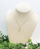 Flower Initial Pendant Necklaces
