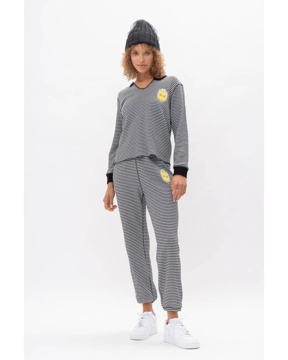 Happy Face Patch Sweat Set