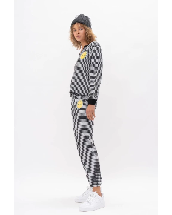 Happy Face Patch Sweat Set
