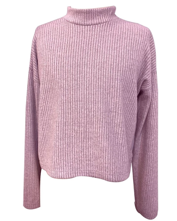 Long Sleeve Tops - Dusty Pink