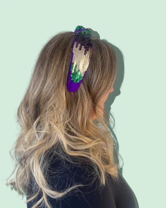 Mardi Gras Headband, Mardi Gras, Sequin Head Band