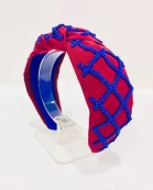 Game Day, Beaded Headband, Red, Game Day Headband, Purple