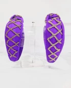 Game Day, Beaded Headband, Red, Game Day Headband, Purple