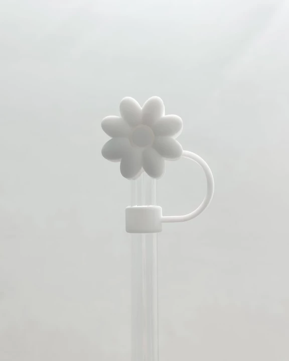 Straw Cover 10MM "White Flower"