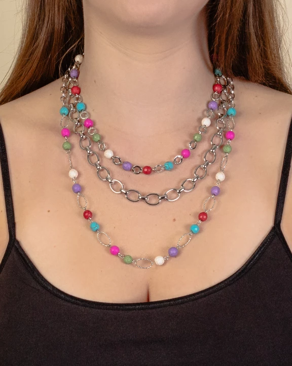 92068 - Squash Blossom Beaded Necklace