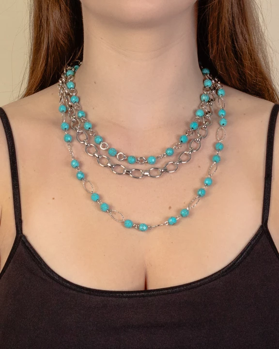 92068 - Squash Blossom Beaded Necklace