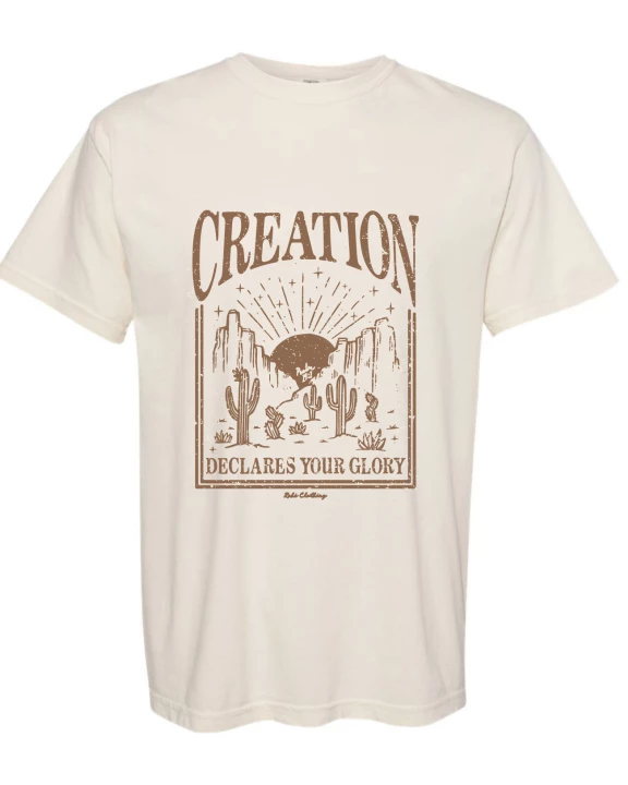 Creation Western Christian Graphic Tee - Ivory