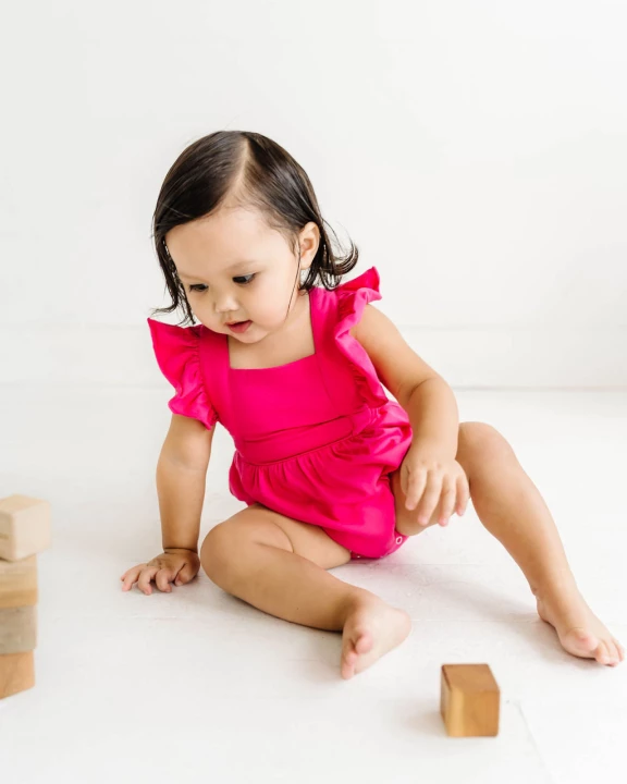 Emmy Romper in Delphinium