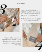 Gray Leather Sash Bag