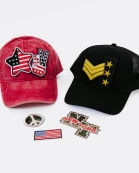 Patriotic Iron On Patch Bundle (7 pcs) Wholesale