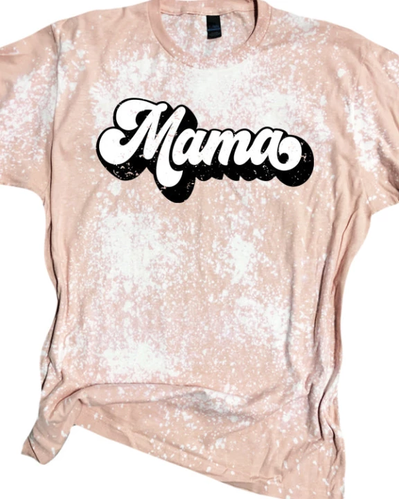 Mama Groovy Bleached Tee