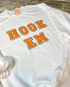 HOOK EM Chenille Patch Sweatshirt