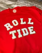 ROLL TIDE Chenille Patch Sweatshirt