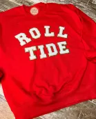 ROLL TIDE Chenille Patch Sweatshirt