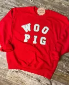 WOO PIG Chenille Patch Sweatshirt