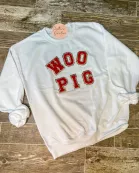 WOO PIG Chenille Patch Sweatshirt