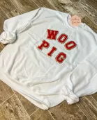 WOO PIG Chenille Patch Sweatshirt