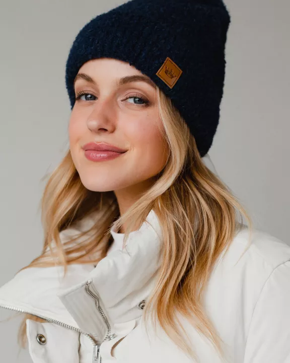 Navy Knit Beanie