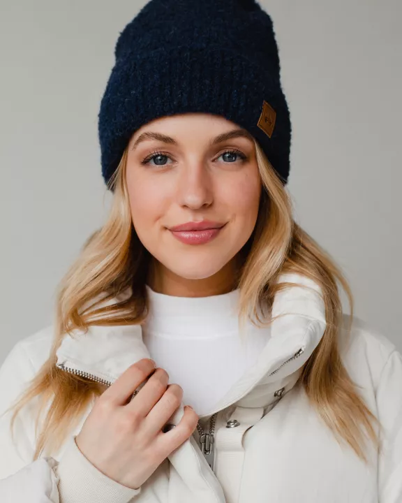 Navy Knit Beanie