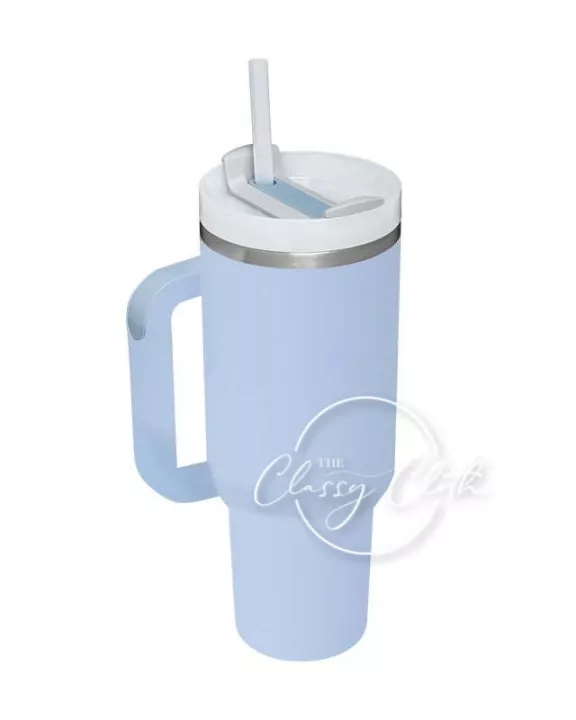 Quencher Tumbler 40 oz w/ Grip - Sky Blue RTS