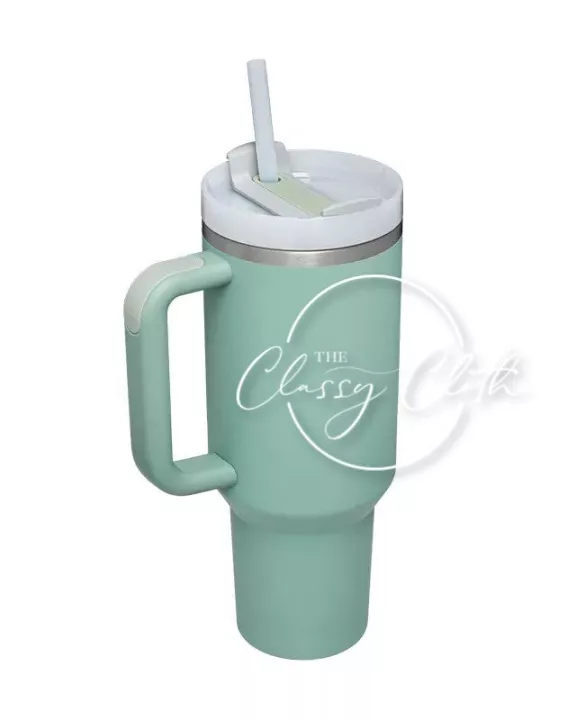 Quencher Tumbler 40 oz w/ Grip - Mint RTS