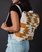 Cream & Camel Aztec Backpack