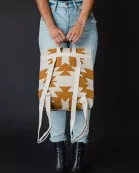 Cream & Camel Aztec Backpack