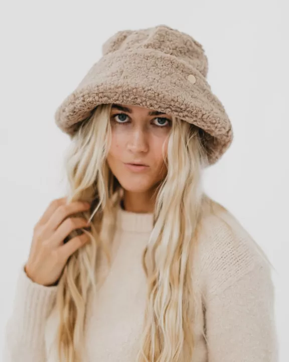 Sage Sherpa Bucket Hat Wholesale