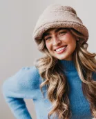 Sage Sherpa Bucket Hat Wholesale