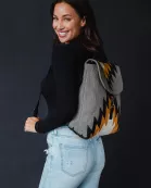 Gray, Black, Mustard & Cream Aztec Backpack