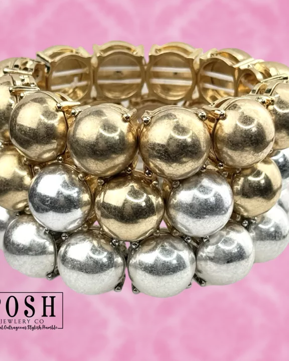 Matte bead bracelet