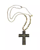 Austrian crystal cross necklace