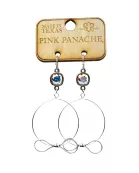 Crystal bow earring, Austrian crystal