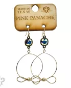 Crystal bow earring, Austrian crystal