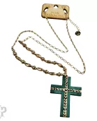 Austrian crystal cross necklace