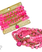 Beaded bracelet stack set, Austrian crystal