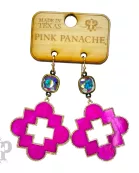 Bright color clover shape earring, Austrian crystal