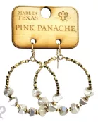 Stone circle earring, last call