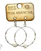 Crystal ball circle earring, last call