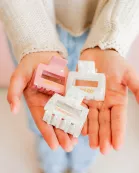 Hair Clip - Bailey Pearl White