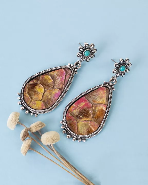 93346 - Western Teardrop Earrings