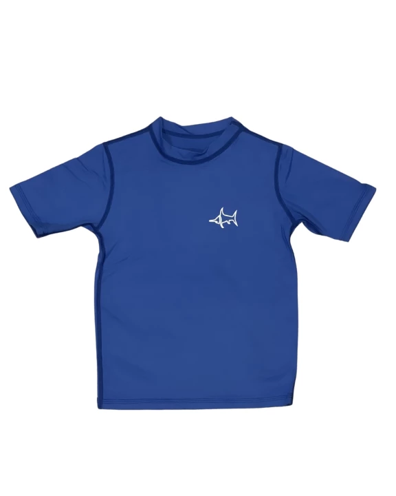 Tybee Short Sleeve Rashguard in Offshore Blue